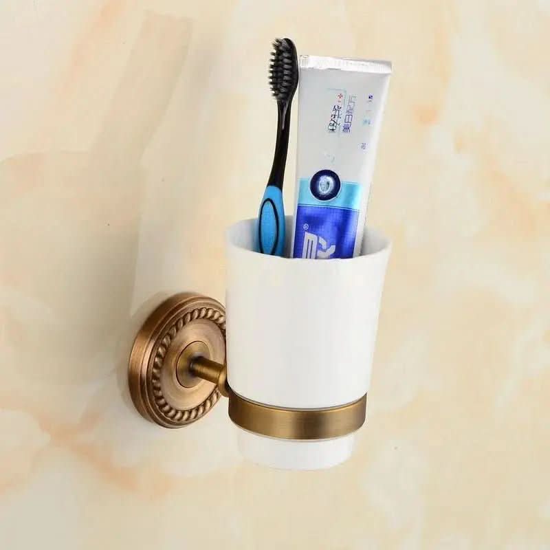 Conjunto de Acessórios de Banheiro Estilo Vintage - Elegância e Charme para Seu Banheiro - Minha loja