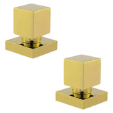 KIT 2 Acabamentos Quadrado De Metal Para Registro Pressão Gaveta Acabamento Dourado - Minha loja