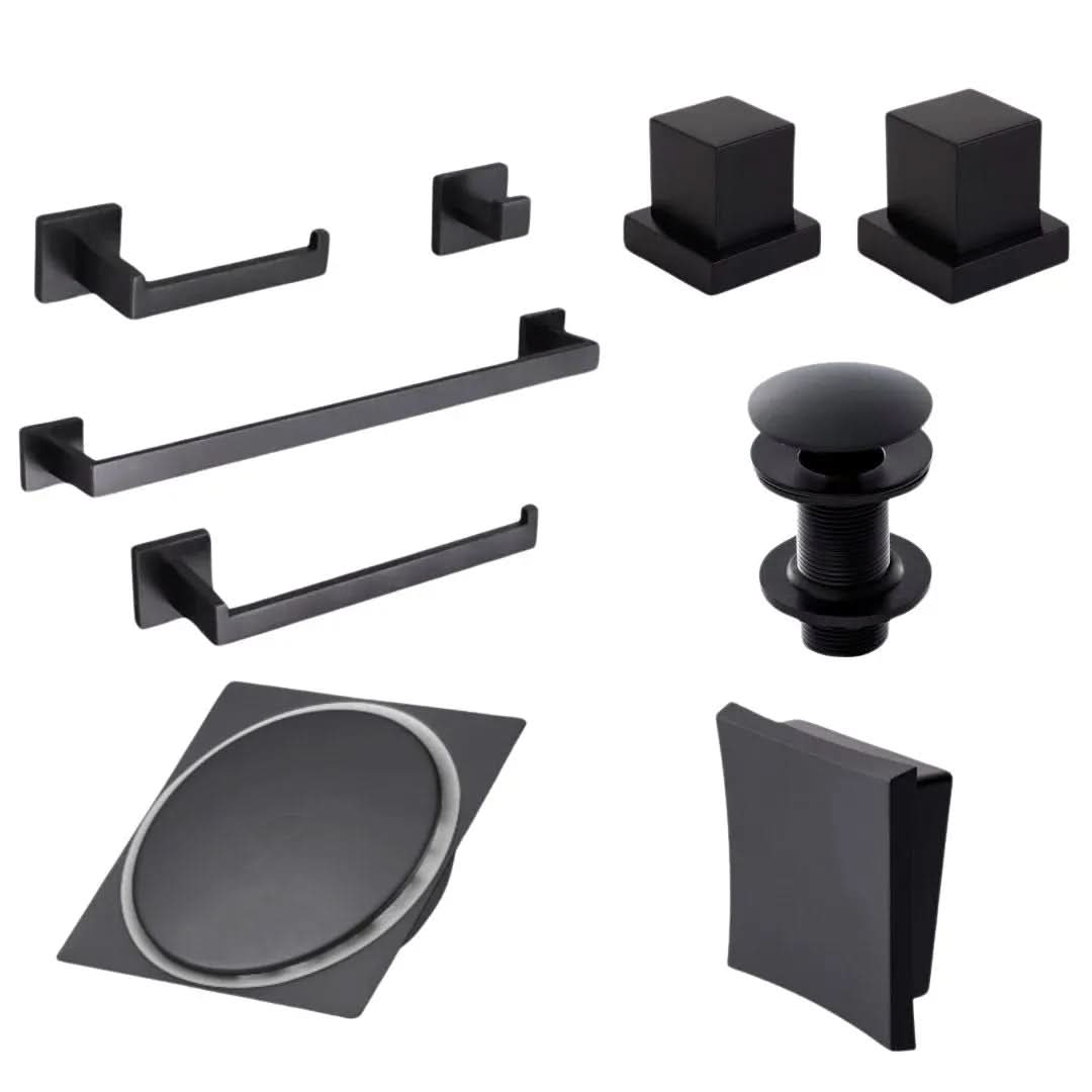 Kit Completo 'Bella Essenza' - Conjunto de Acabamentos para Banheiro com 9 Peças - Minha loja