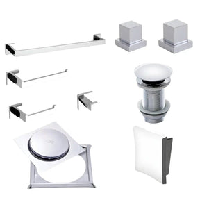 Kit Completo 'Bella Essenza' - Conjunto de Acabamentos para Banheiro com 9 Peças - Minha loja