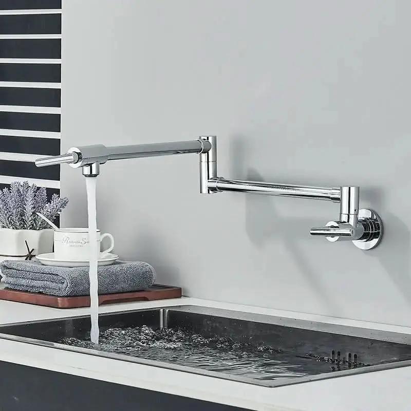 Gourmet-Küchenarmatur zur Wandmontage, 360° flexibler langer Auslauf – Praktikabilität und Stil – Mein Shop