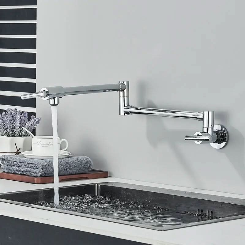Torneira para Cozinha Gourmet Montada na Parede 360° Flexível Bico Longo - Praticidade e Estilo - Minha loja