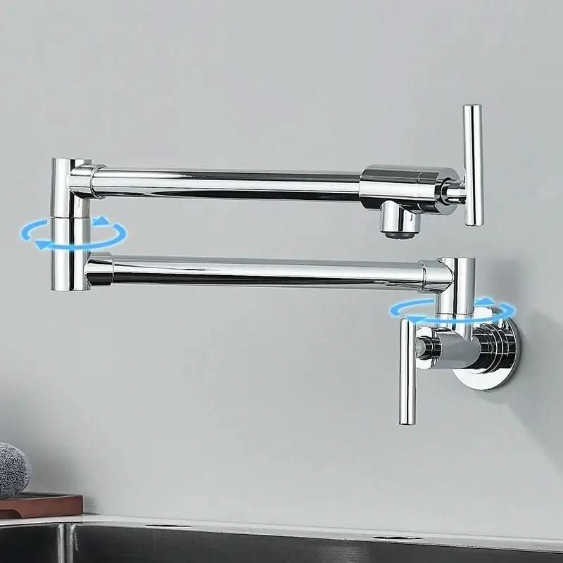 Torneira para Cozinha Gourmet Montada na Parede 360° Flexível Bico Longo - Praticidade e Estilo - Minha loja