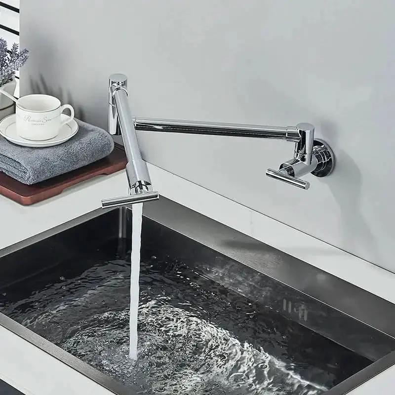 Gourmet-Küchenarmatur zur Wandmontage, 360° flexibler langer Auslauf – Praktikabilität und Stil – Mein Shop