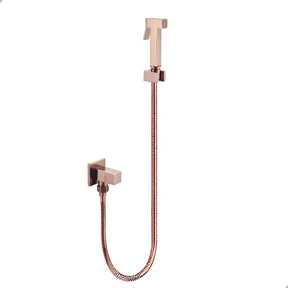 Ducha Higiênica para Banheiro Luxo Quadrada Metal Rose Gold - Conforto e Elegância para Seu Banheiro - Minha loja