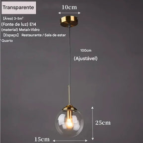 Luminária de Teto Minimalista Pendente LED - Ilumine Seu Ambiente com Estilo - Minha loja
