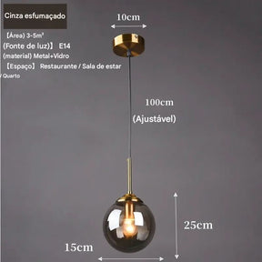 Luminária de Teto Minimalista Pendente LED - Ilumine Seu Ambiente com Estilo - Minha loja