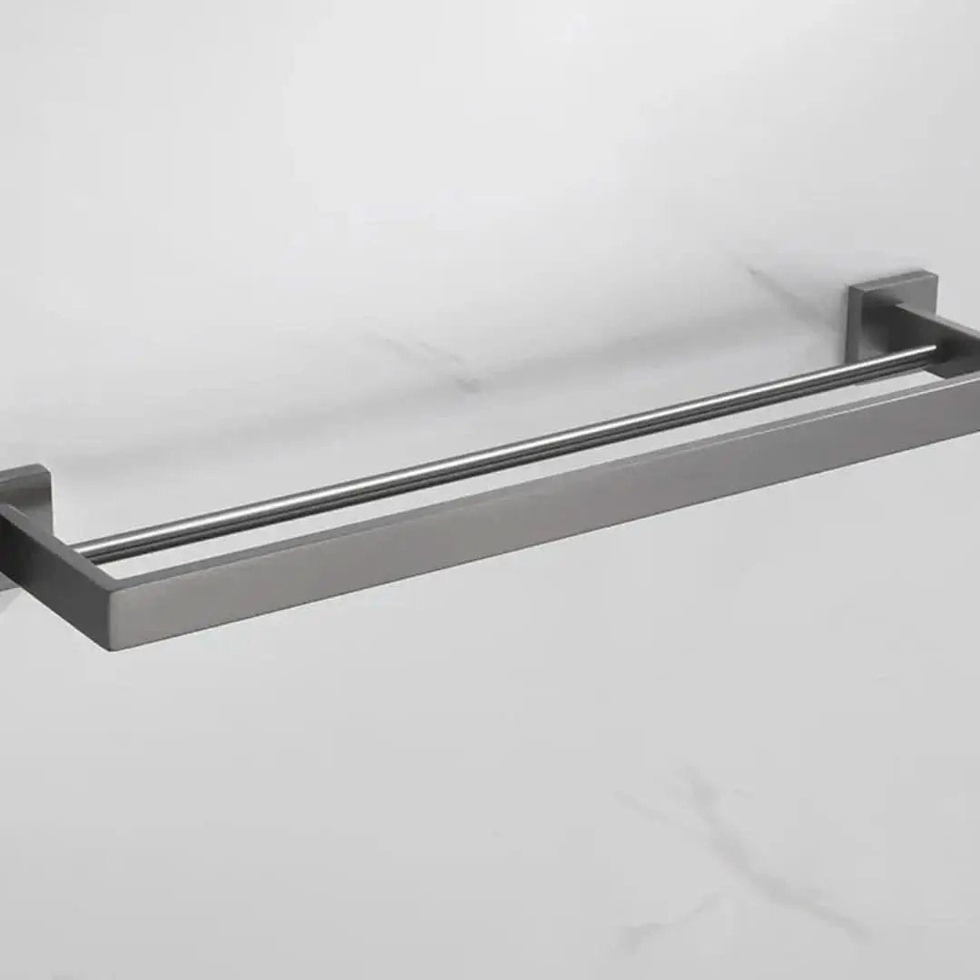 Komplettes Badezimmerzubehör-Set, 5 Teile aus Edelstahl – Handtuchhalter aus gebürstetem Graphit – Mein Shop