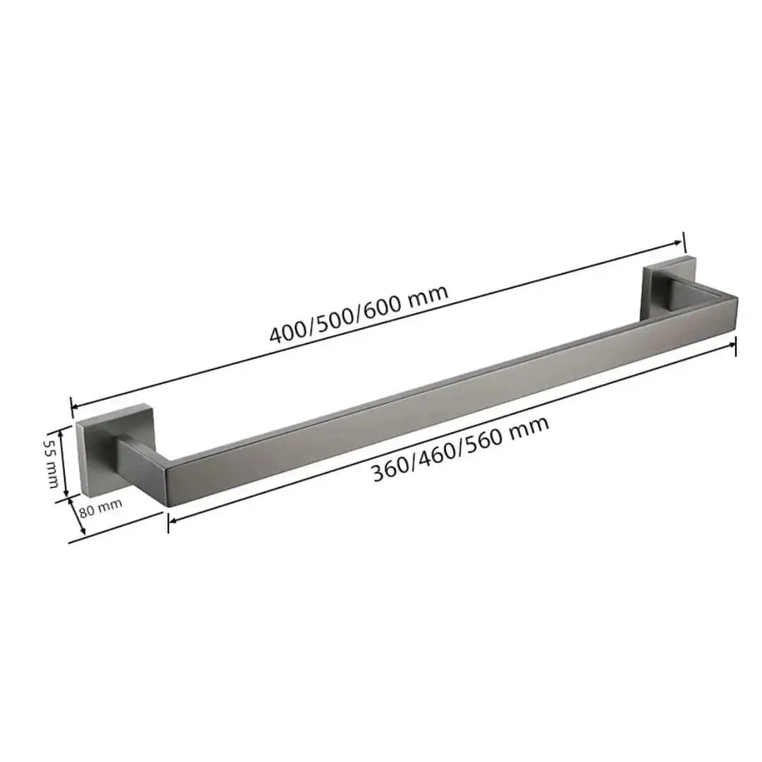 Komplettes Badezimmerzubehör-Set, 5 Teile aus Edelstahl – Handtuchhalter aus gebürstetem Graphit – Mein Shop