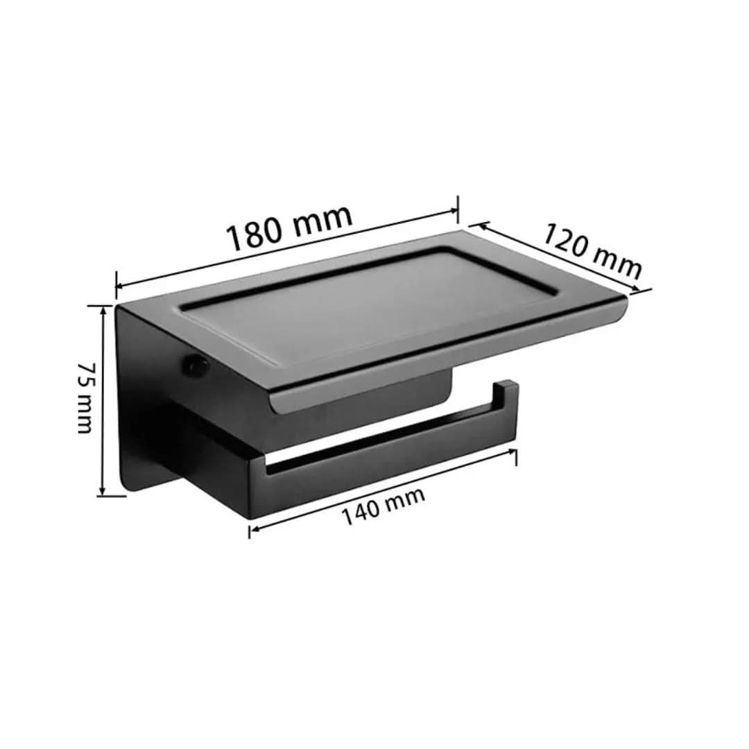 Kit Acessórios para Banheiro Completo 5 Peças Inox - Toalheiro Grafite Escovado - Minha loja