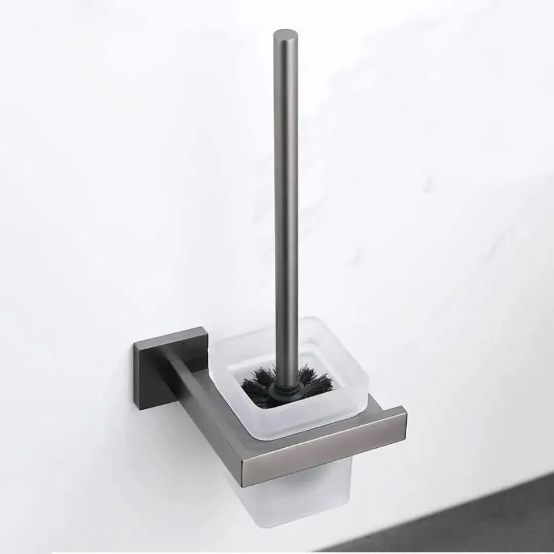 Komplettes Badezimmerzubehör-Set, 5 Teile aus Edelstahl – Handtuchhalter aus gebürstetem Graphit – Mein Shop