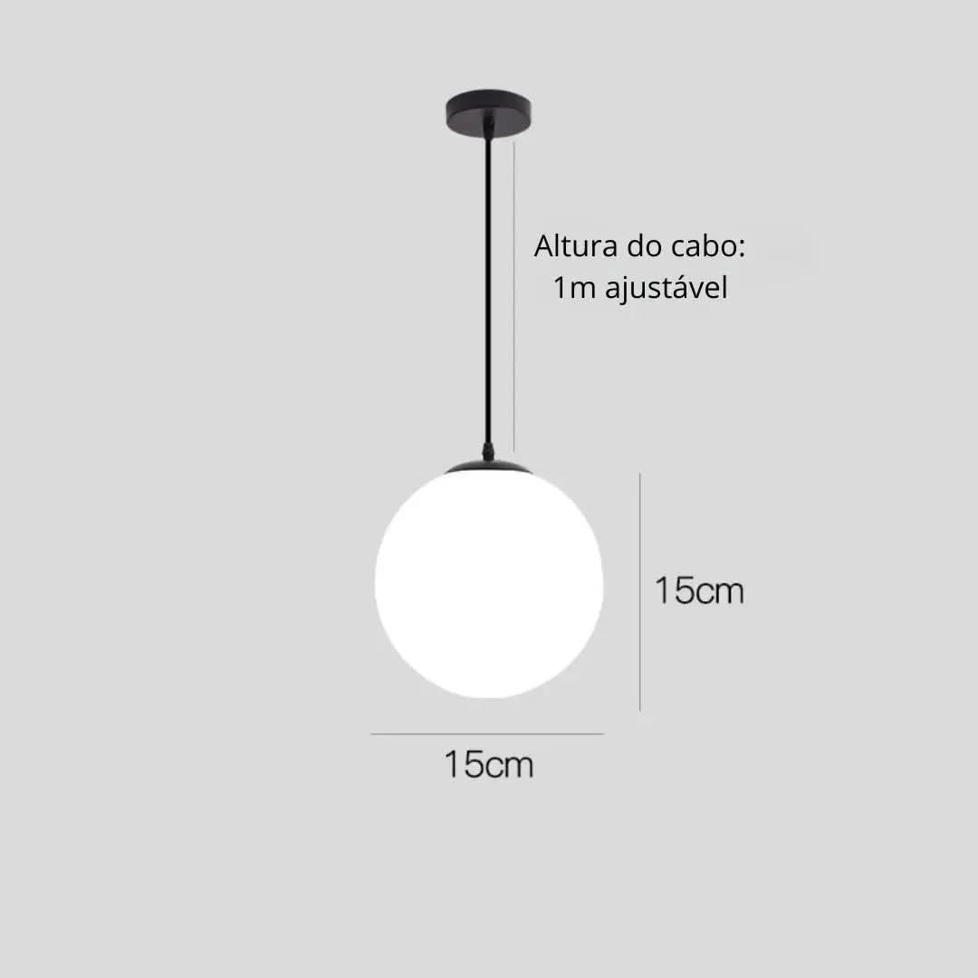 Luminária de Teto Globo Minimalista LED - Ilumine Seu Ambiente com Estilo Moderno - Minha loja