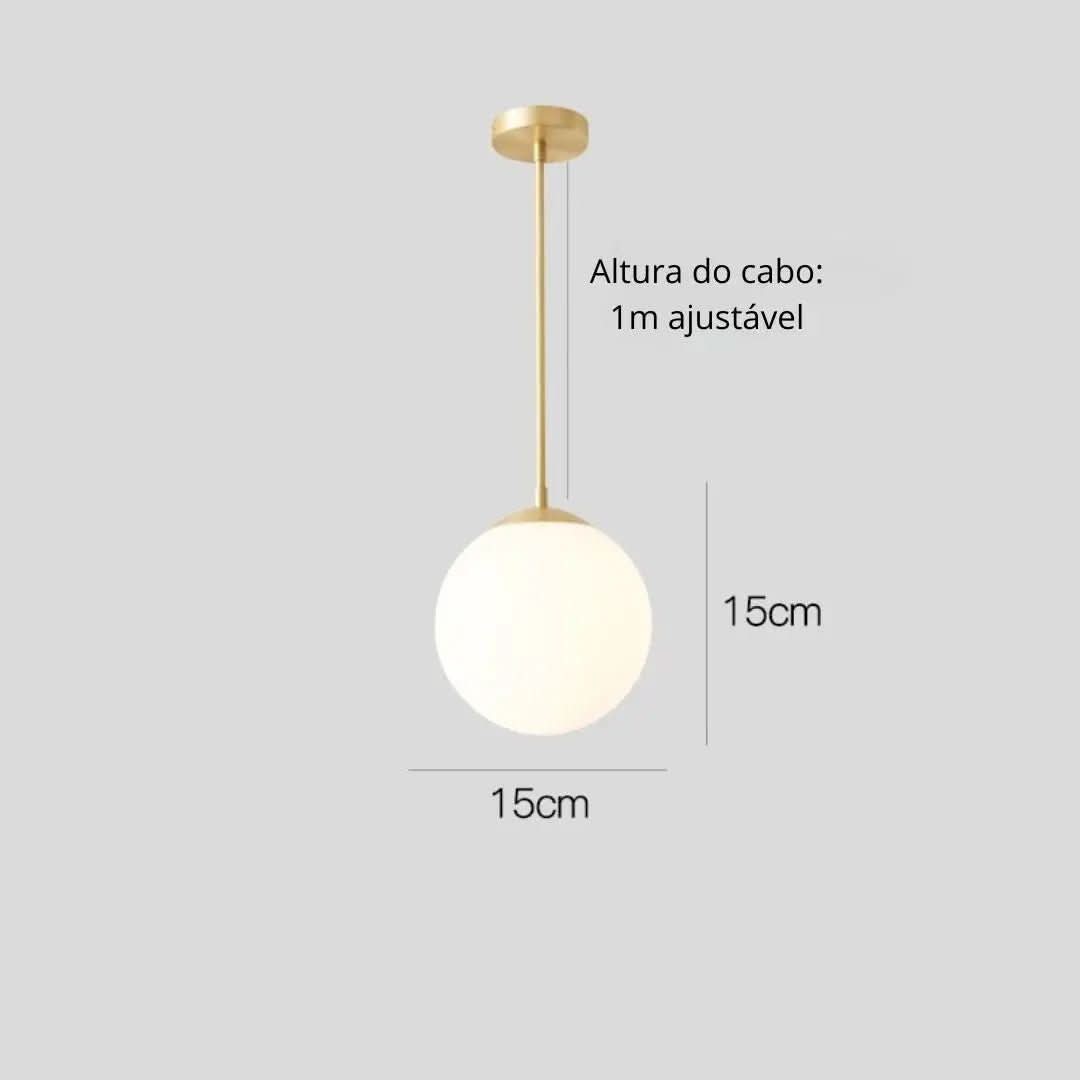 Luminária de Teto Globo Minimalista LED - Ilumine Seu Ambiente com Estilo Moderno - Minha loja