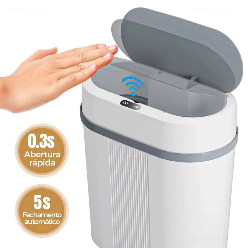 Lixeira para Banheiro, Cozinha e Escritório com Sensor Inteligente - Praticidade e Higiene - Minha loja
