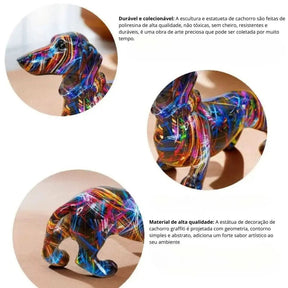 Estatueta Bulldog Abstrato - Minha loja