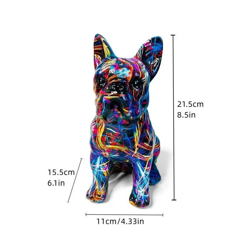 Estatueta Bulldog Abstrato - Minha loja