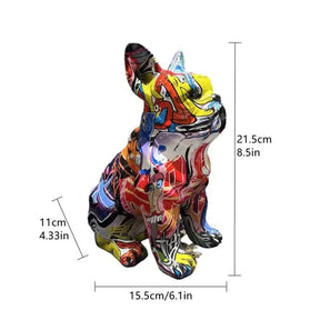 Estatueta Bulldog Abstrato - Minha loja