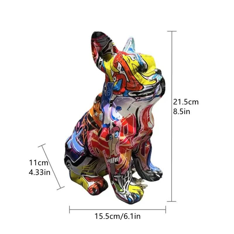 Estatueta Bulldog Abstrato - Minha loja