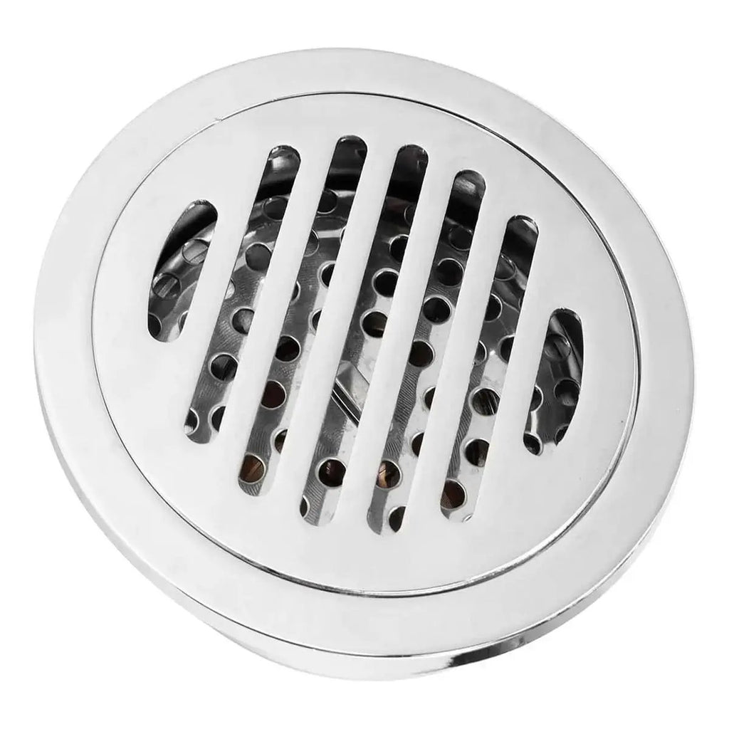 Smarter runder Badezimmerablauf aus verchromtem Edelstahl, 10 x 10 cm – modernes und funktionales Design – mein Shop