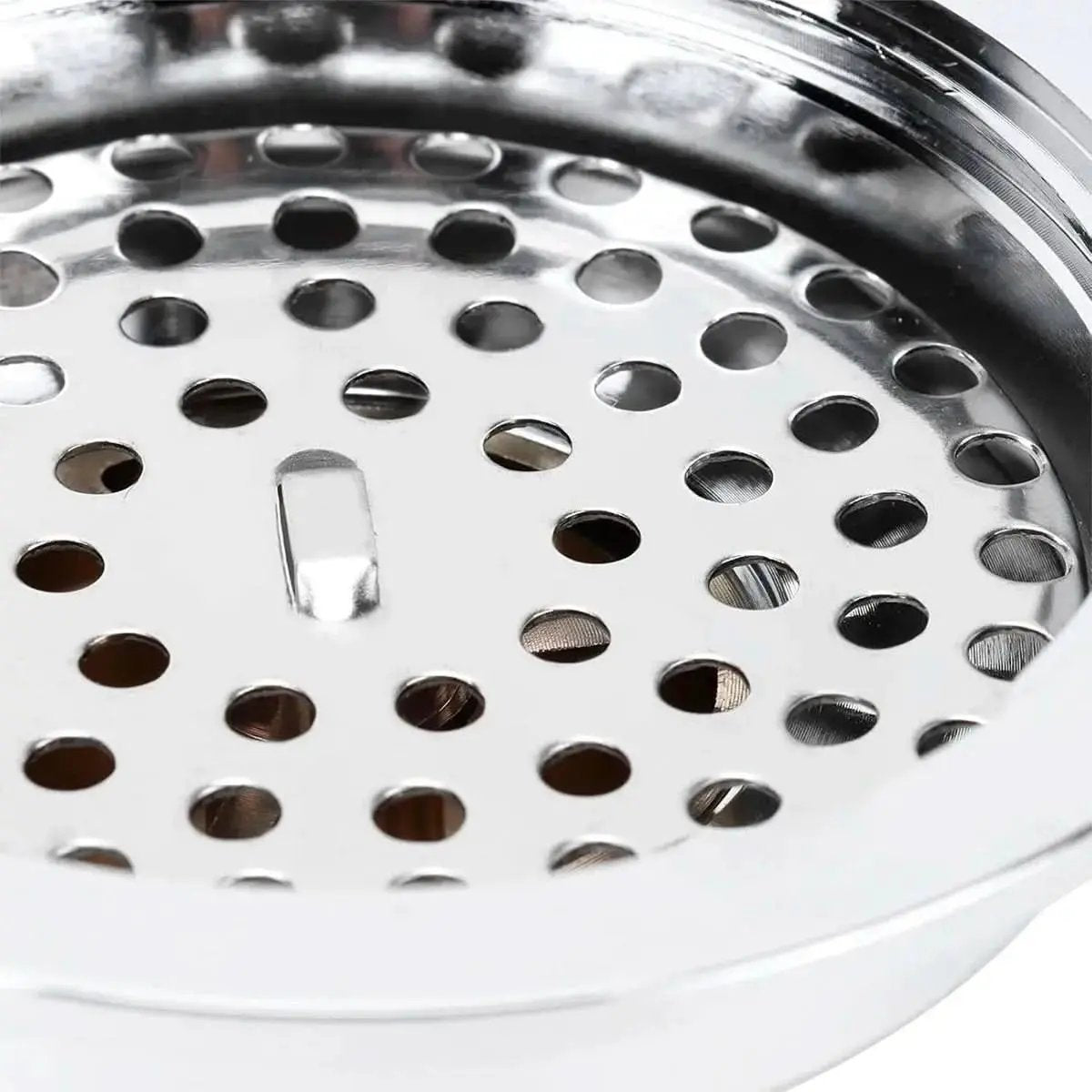 Smarter runder Badezimmerablauf aus verchromtem Edelstahl, 10 x 10 cm – modernes und funktionales Design – mein Shop