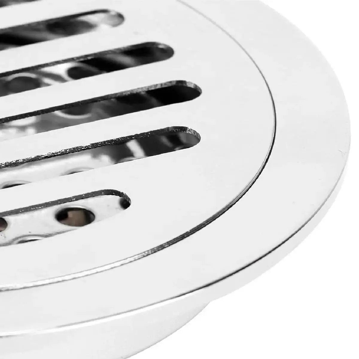 Smarter runder Badezimmerablauf aus verchromtem Edelstahl, 10 x 10 cm – modernes und funktionales Design – mein Shop