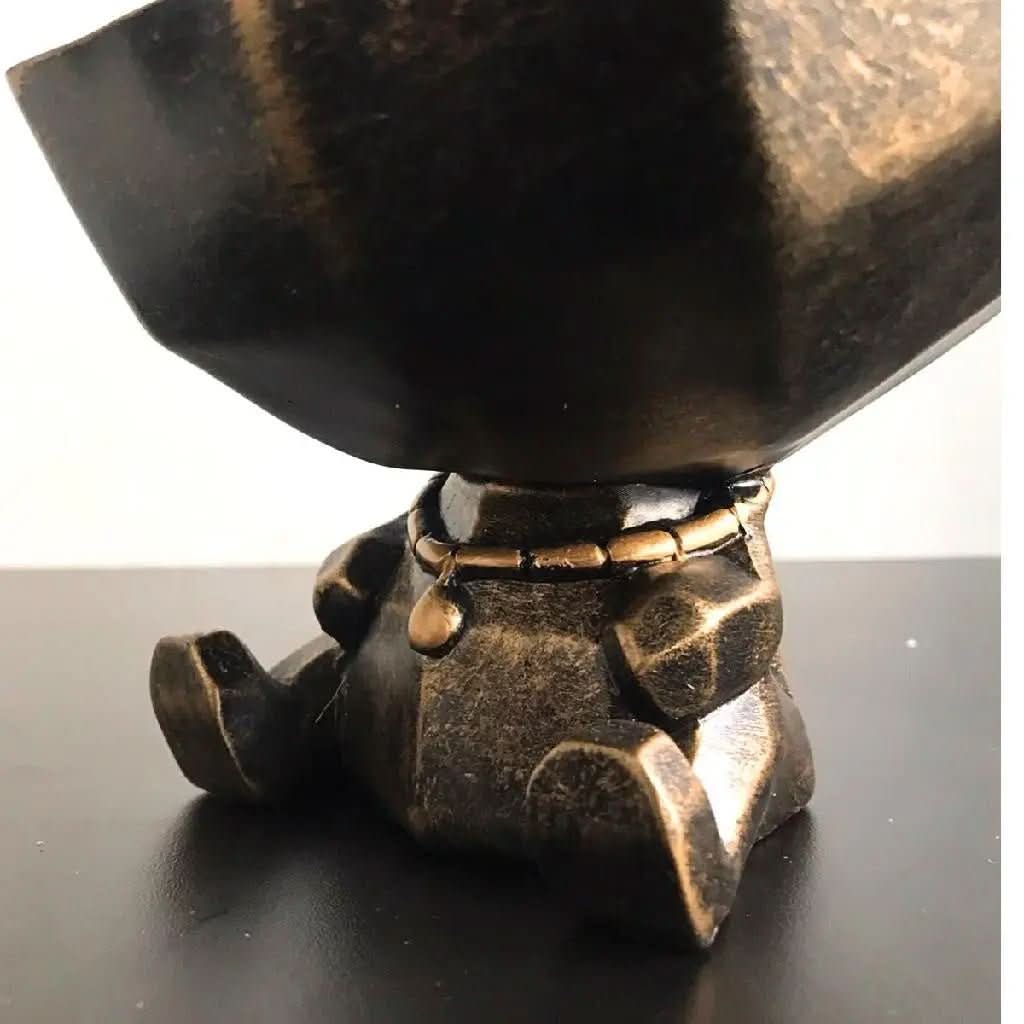Estatueta Decorativa Bulldog Francês Porta Itens - Charme e Funcionalidade para Seu Ambiente - Minha loja