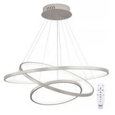 Lustre Led Moderno Pendente Anéis 3 Arcos com Controle - Iluminação Elegante e Sofisticada - Minha loja
