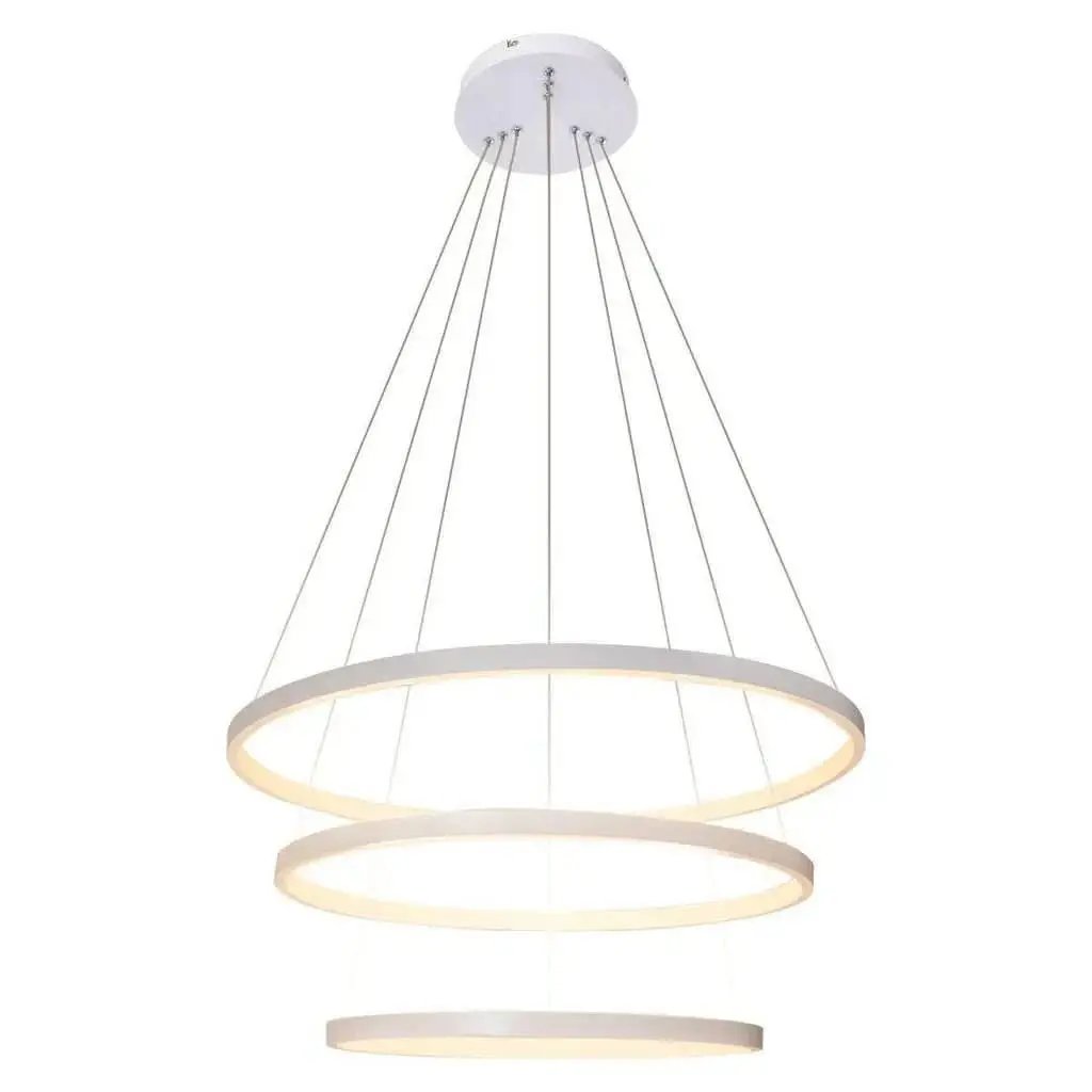 Moderne LED-Kronleuchter-Anhängerringe mit 3 Bögen und Steuerung – elegante und raffinierte Beleuchtung – mein Shop