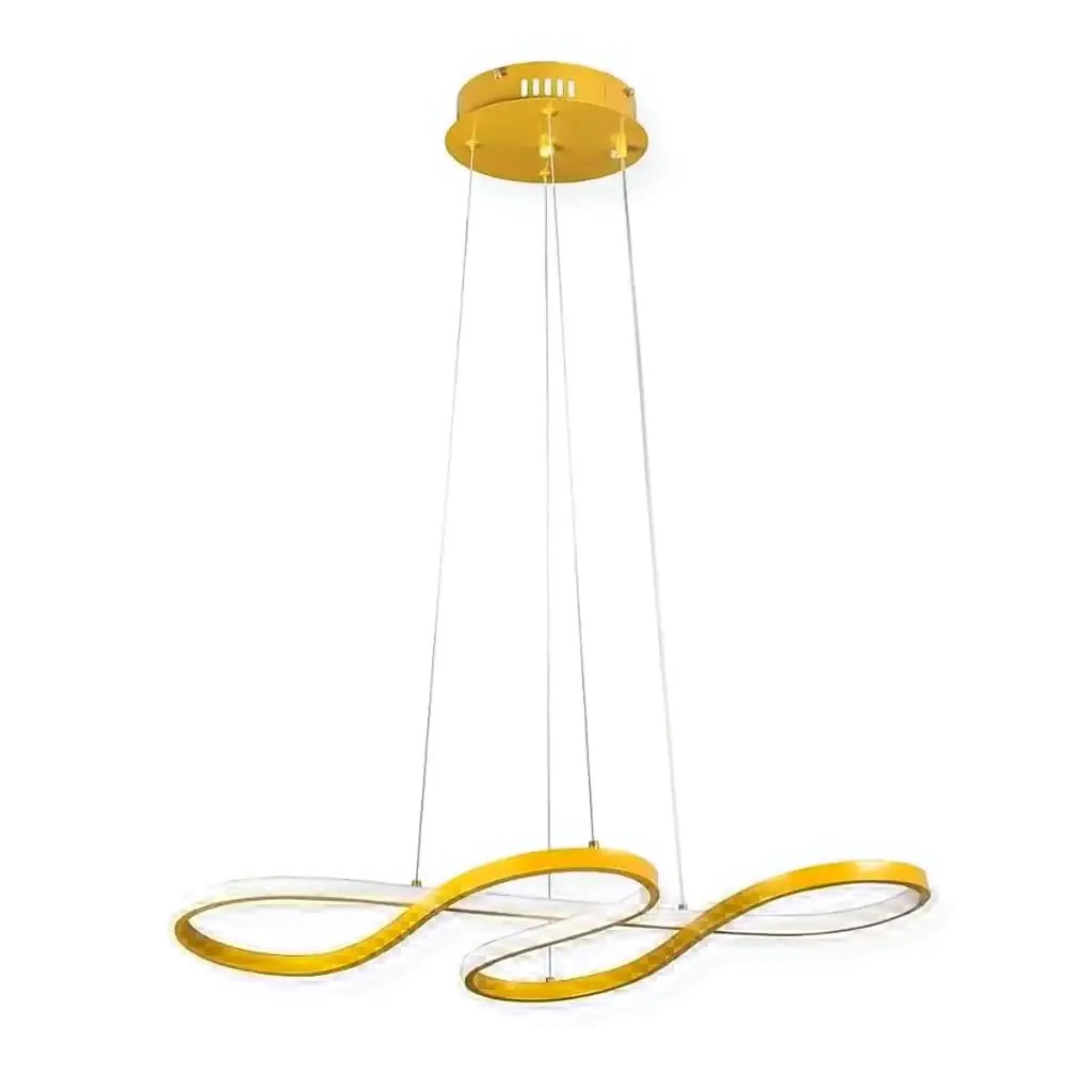 LED-Hängeleuchter 40 W Golden 75 cm – 3 Lichtfarben für individuelle Beleuchtung – Mein Shop