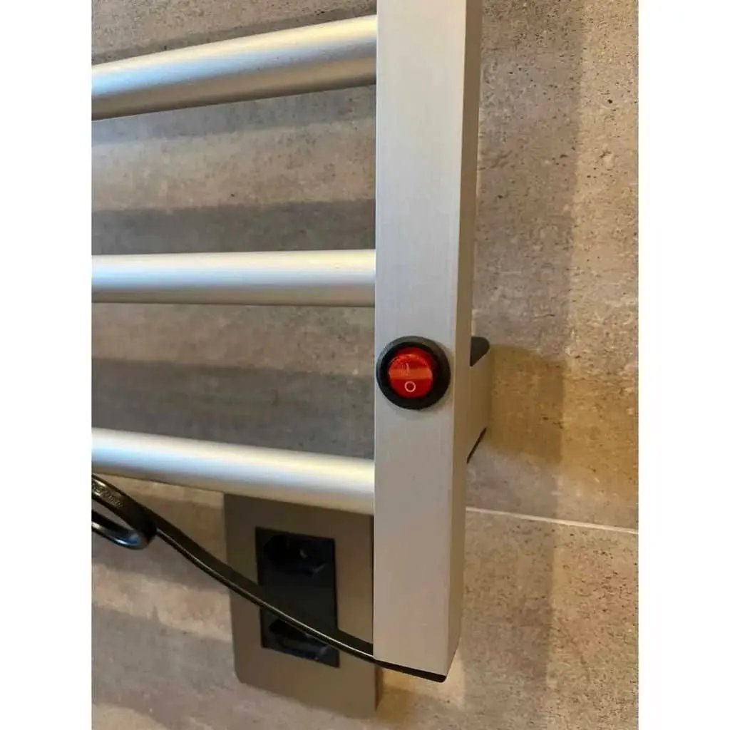 Thermo-Handtuchhalter aus Aluminium, Handtuchhalter aus Elektroholz zum Erhitzen und Trocknen von Handtüchern – Mein Shop