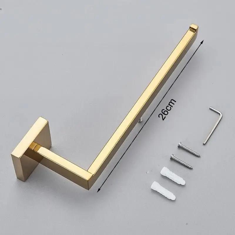 Handtuchhalter für das Badezimmer, 26 cm, quadratisch, Edelstahl – Mein Shop