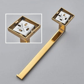 Porta Toalha Rosto Para Banheiro 26cm Quadrado Inox - Minha loja