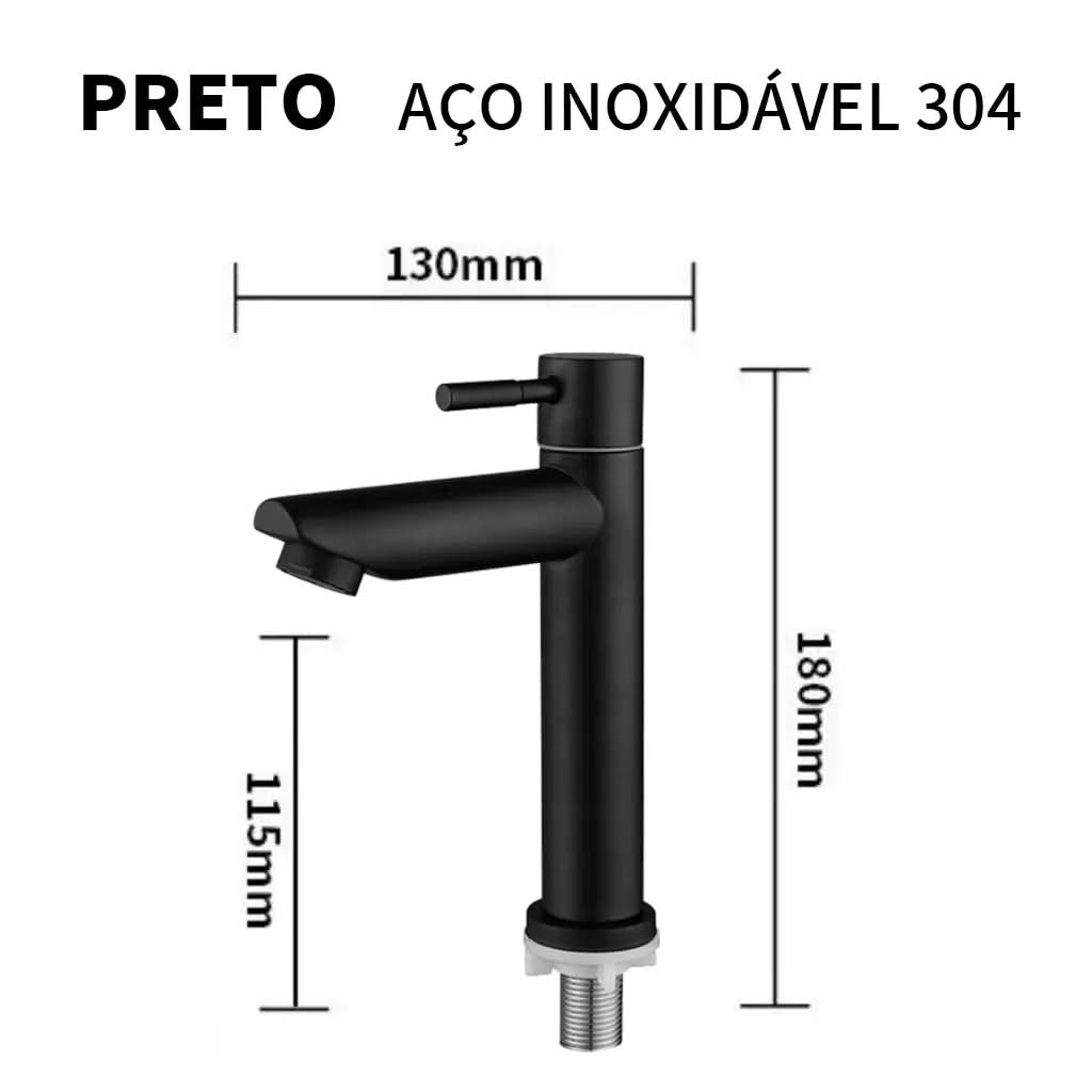 Torneira Banheiro Aço Inoxidável - Minha loja