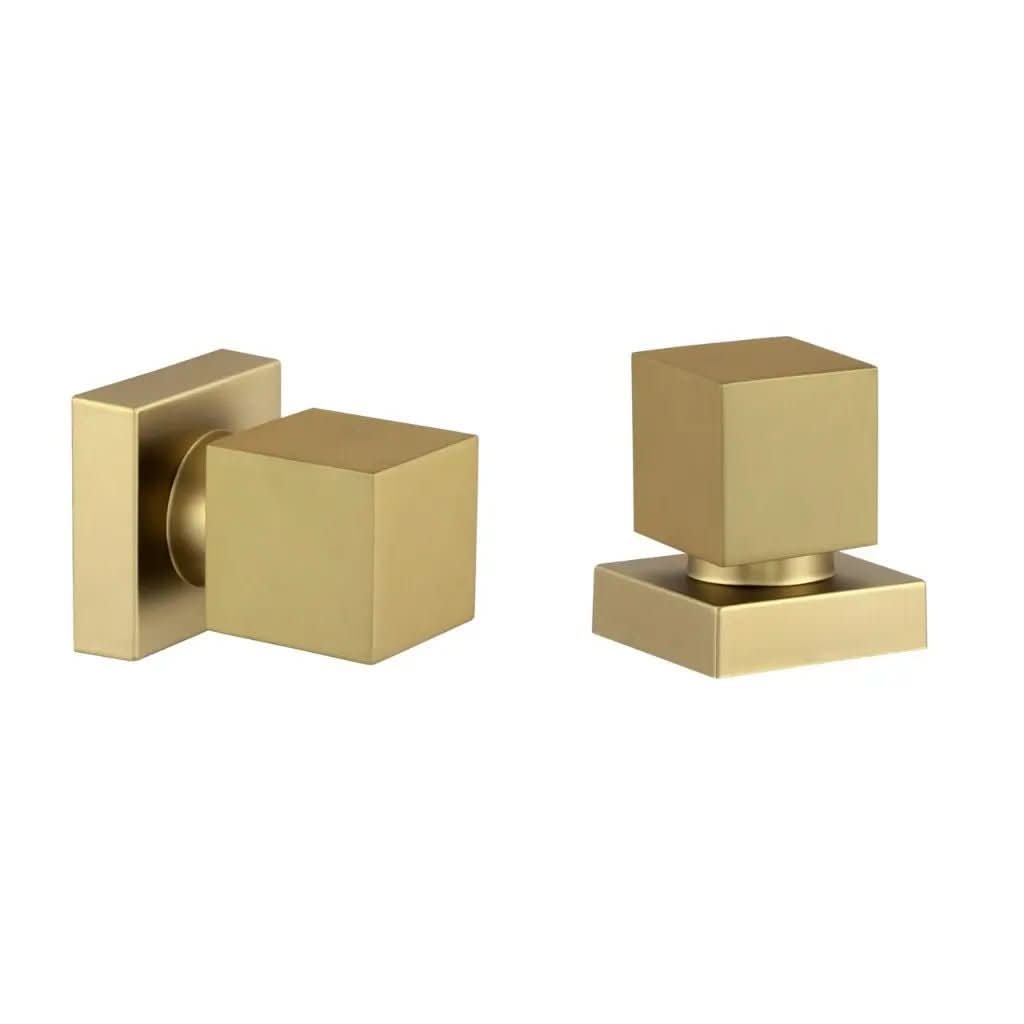 Kit 2 Acabamentos Quadrado Registro Dourado Fosco Metal Padrão Deca – Sofisticação e Durabilidade - Minha loja