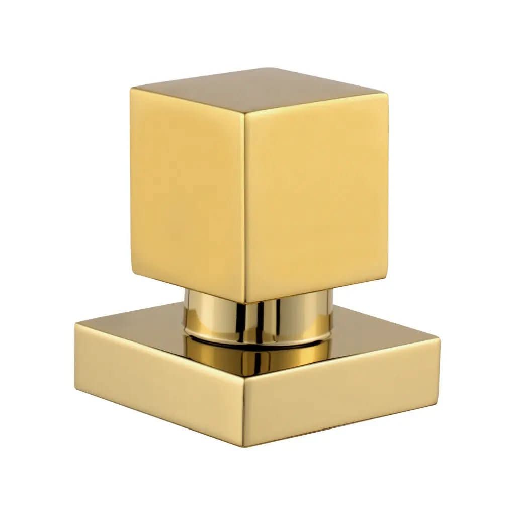 Acabamento de Registro Quadrado Dourado Brilhante - Minha loja