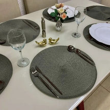 Kit Jogo Americano Souplast Redondo Jantar Mesa Posta Cozinha 38cm - Minha loja