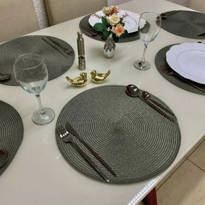 Kit Jogo Americano Souplast Redondo Jantar Mesa Posta Cozinha 38cm - Minha loja