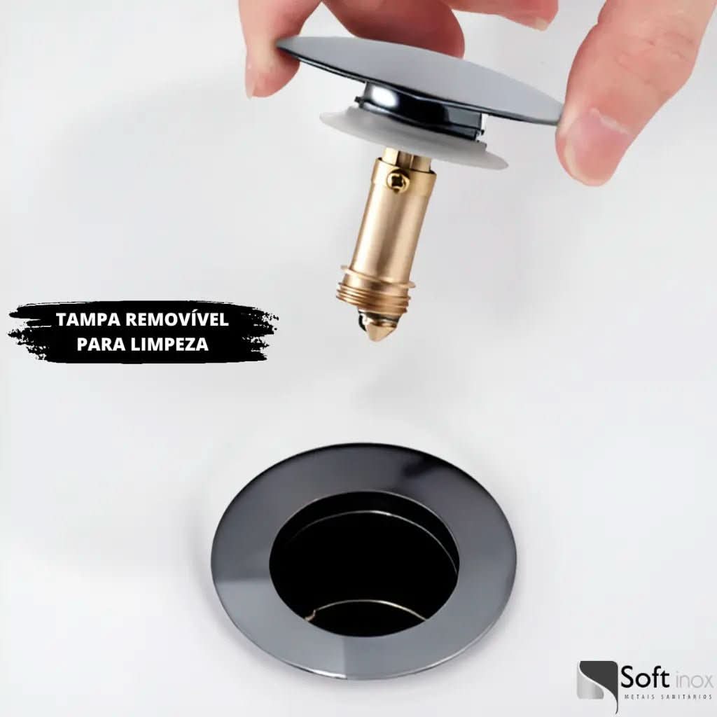 Válvula Click De Inox Pia de Banheiro Lavatório – Qualidade e Praticidade - Minha loja