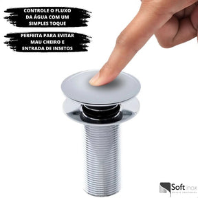 Válvula Click De Inox Pia de Banheiro Lavatório – Qualidade e Praticidade - Minha loja