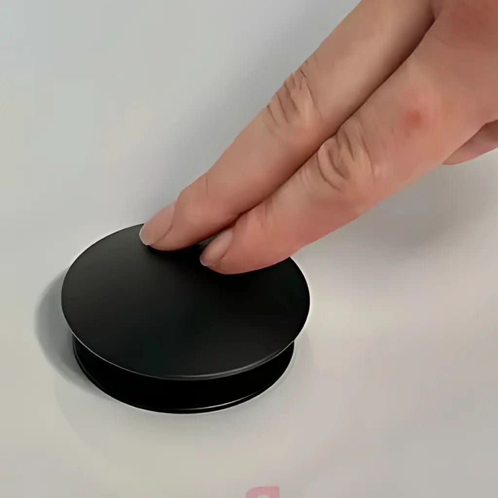 Válvula Click Inox Preto Black – Sofisticação para Cuba de Banheiro - Minha loja