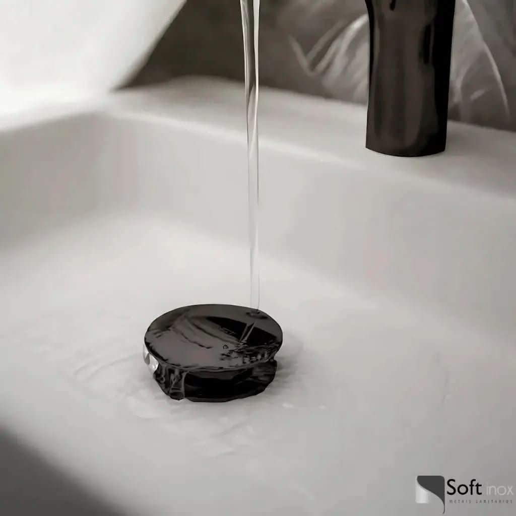 Válvula Click Inox Preto Black – Sofisticação para Cuba de Banheiro - Minha loja