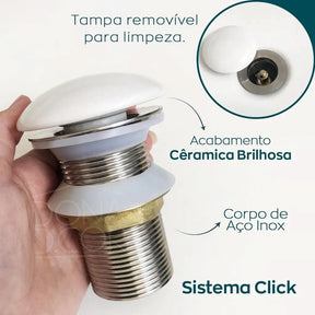Válvula Click Cerâmica para Cuba de Banheiro – Durabilidade e Estilo - Minha loja