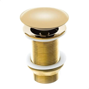 Válvula Click de Inox para Cuba de Banheiro Dourada 4cm - Minha loja