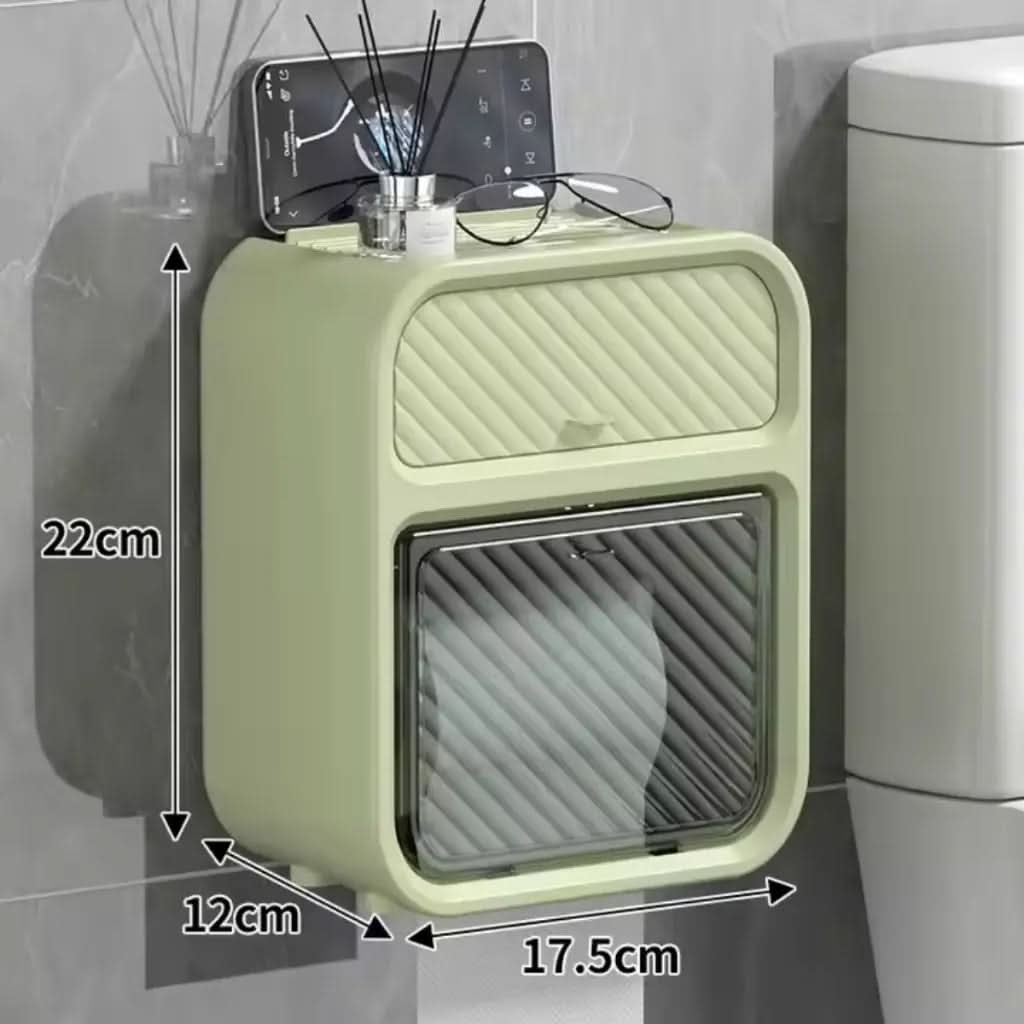 Porta Papel Higiênico de Parede Moderno com Suporte Celular e Detergente - Minha loja
