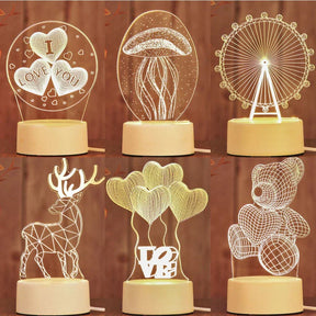 Kreative 3D-LED-Tischlampe