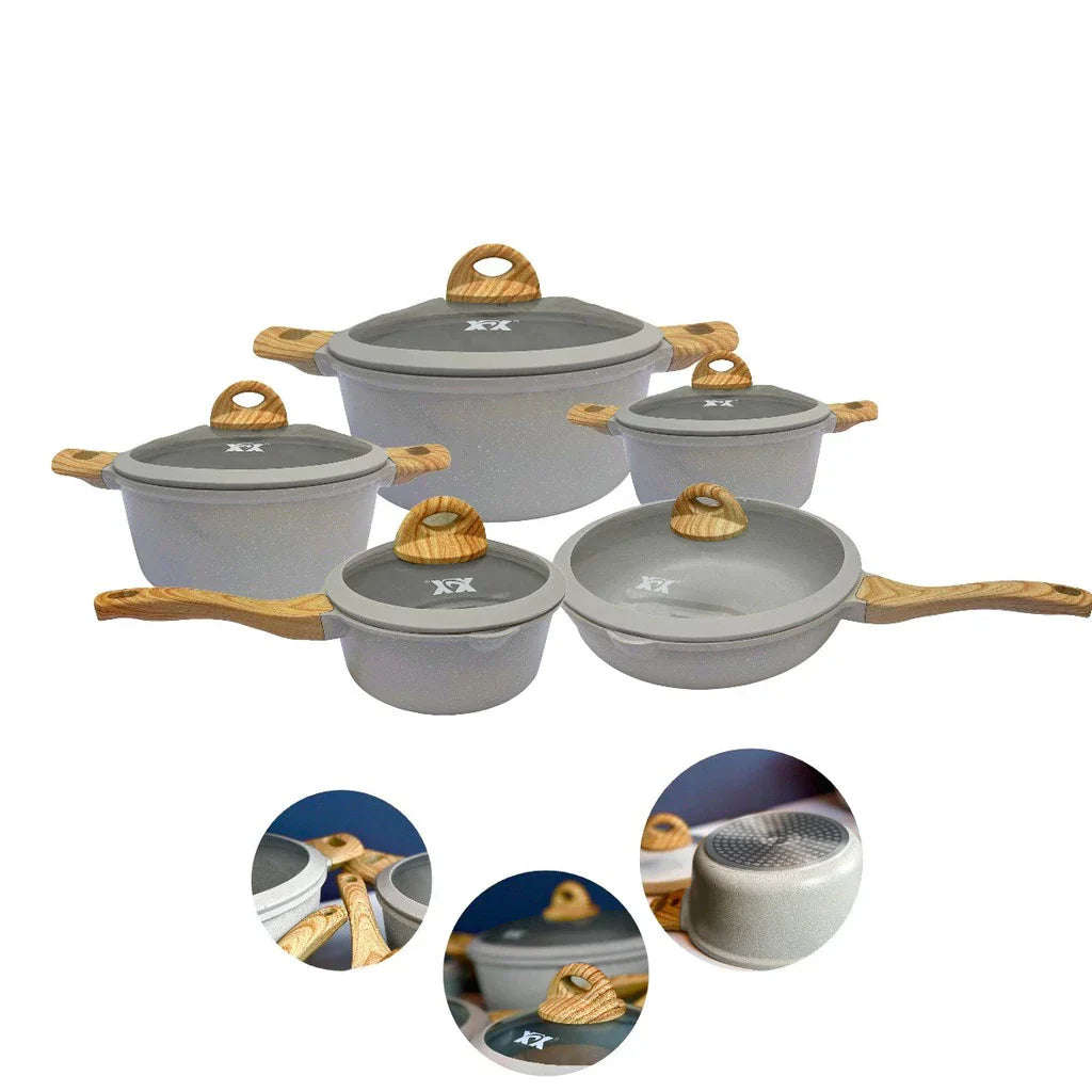 5-teiliges Granit-Kochgeschirr-Set